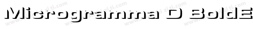 Microgramma D BoldEx字体转换